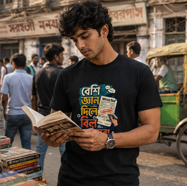 LUCE & SETE GPT mockup 1 - বেশি জ্ঞান দিলে বিল পাঠাবো Classic Graphic T-Shirt for Men | Sarcastic Bengali Streetwear - 555_9395282116845_unisex-classic-crew-t-shirt-104_BENGALI_GRID_20260609_155554_02_row1_col2.png