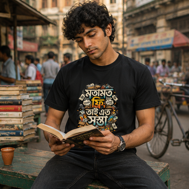 LUCE & SETE GPT mockup 1 - মতামত ফ্রি Bengali Statement Classic Graphic T-Shirt for Men | Sarcastic Bengali Streetwear - 555_9395282215149_unisex-classic-crew-t-shirt-105_BENGALI_GRID_20260609_155926_02_row1_col2.png