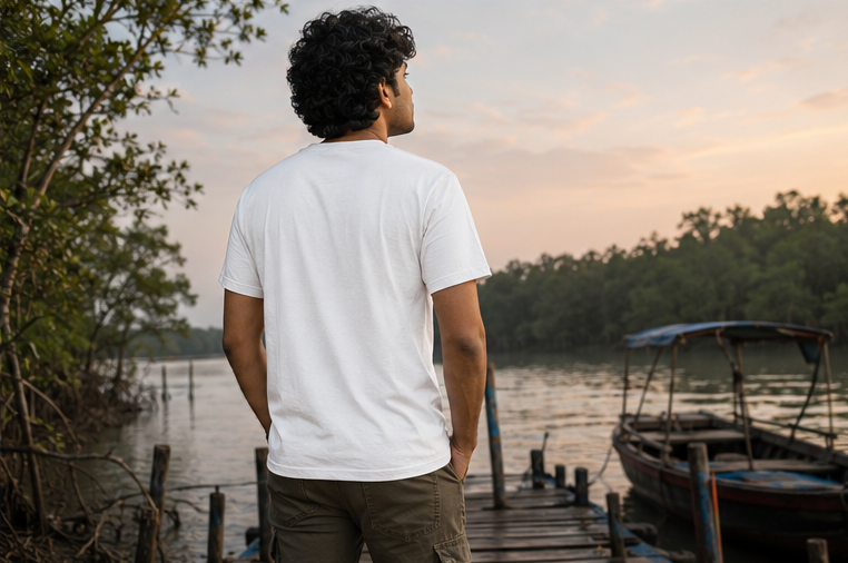 LUCE & SETE GPT mockup 1 - Escape the City Classic Graphic T-Shirt for Men | Bengali Travel Freedom - 555_9395282378989_unisex-classic-crew-t-shirt-108_BENGALI_GRID_20260609_160855_04_row2_col2.png