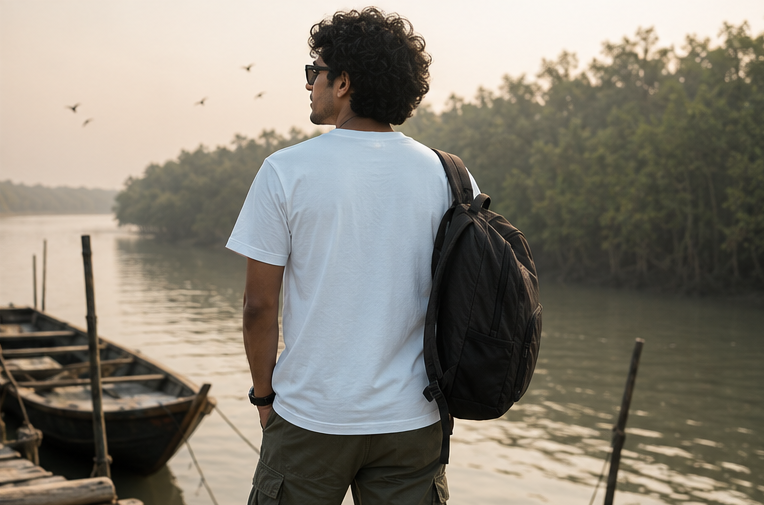 LUCE & SETE GPT mockup 1 - Path Journey Bengali Graphic Classic T-Shirt for Men | Travel Freedom Streetwear - 555_9395282673901_unisex-classic-crew-t-shirt-110_BENGALI_GRID_20260609_161530_04_row2_col2.png