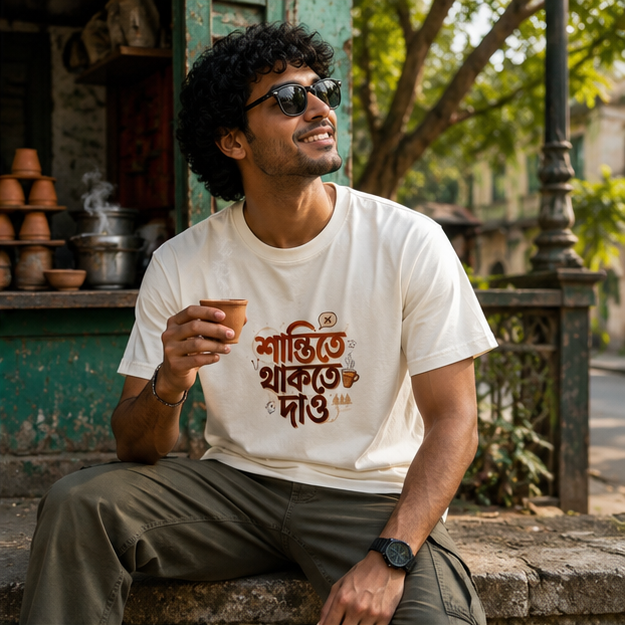 LUCE & SETE GPT mockup 1 - শান্তিতে থাকতে দাও Classic Graphic T-Shirt for Men | Bengali Peace Statement - 555_9395282739437_unisex-classic-crew-t-shirt-111_BENGALI_GRID_20260609_161839_02_row1_col2.png