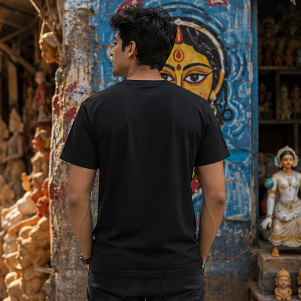 LUCE & SETE GPT mockup 1 - Peaceful Bengali Typography Classic Graphic T-Shirt for Men | Respectful Attitude Streetwear - 555_9395345391853_unisex-classic-crew-t-shirt-113_BENGALI_GRID_20260609_175046_04_row2_col2.png