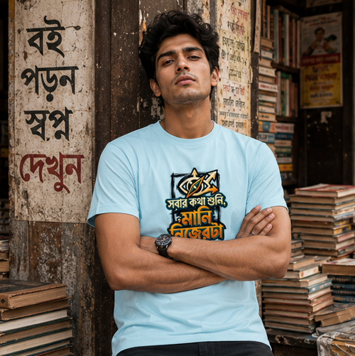 LUCE & SETE GPT mockup 1 - Bengali Pride Statement Classic Graphic T-Shirt for Men | Bold Identity Streetwear - 555_9395345490157_unisex-classic-crew-t-shirt-114_BENGALI_GRID_20260609_175415_01_row1_col1.png