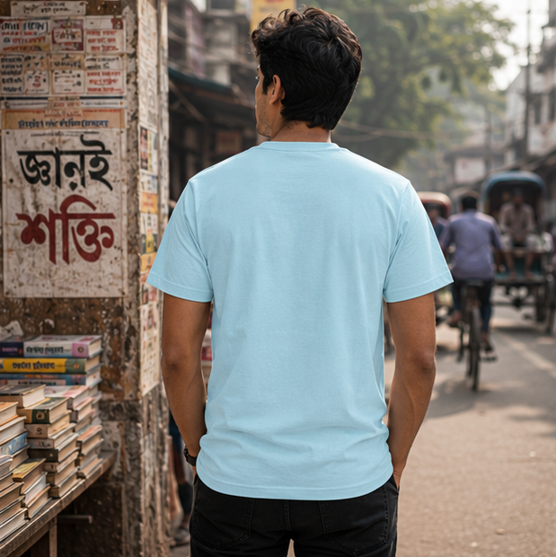 LUCE & SETE GPT mockup 1 - Bengali Pride Statement Classic Graphic T-Shirt for Men | Bold Identity Streetwear - 555_9395345490157_unisex-classic-crew-t-shirt-114_BENGALI_GRID_20260609_175415_03_row2_col1.png
