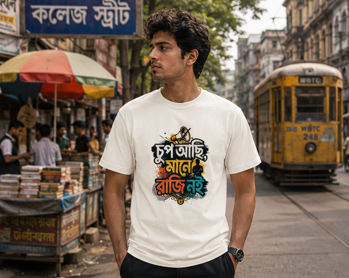 LUCE & SETE GPT mockup 1 - চুপ আছি মানে রাজি নাই Classic Graphic T-Shirt for Men | Bengali Attitude Statement - 555_9395345621229_unisex-classic-crew-t-shirt-115_BENGALI_GRID_20260609_175753_02_row1_col2.png