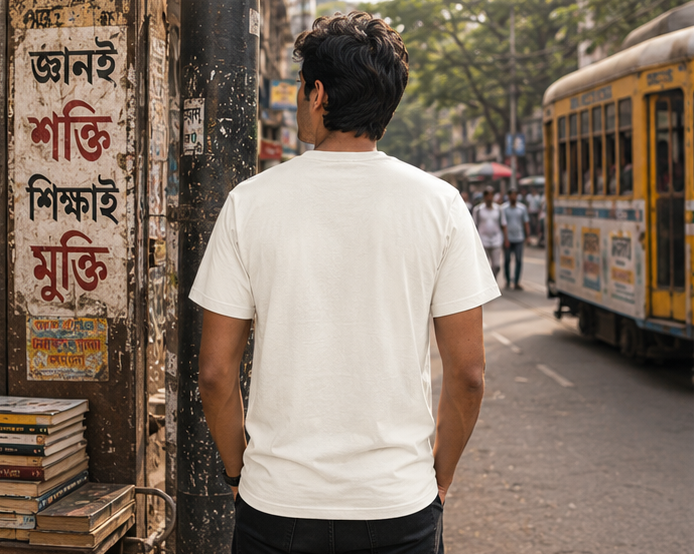 LUCE & SETE GPT mockup 1 - চুপ আছি মানে রাজি নাই Classic Graphic T-Shirt for Men | Bengali Attitude Statement - 555_9395345621229_unisex-classic-crew-t-shirt-115_BENGALI_GRID_20260609_175753_03_row2_col1.png
