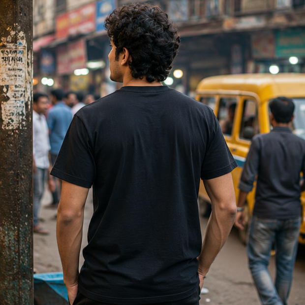 LUCE & SETE GPT mockup 1 - Diet Mode Biryani Witness Classic Graphic T-Shirt for Men | Bengali Humor Streetwear - 555_9395345719533_unisex-classic-crew-t-shirt-117_BENGALI_GRID_20260609_180439_04_row2_col2.png