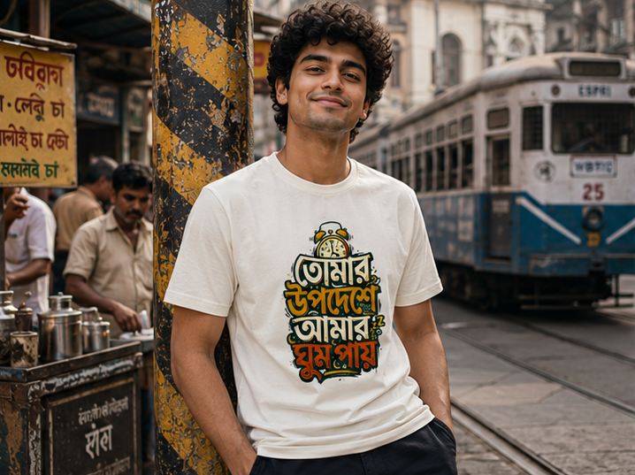 LUCE & SETE GPT mockup 1 - Sarcastic Bengali Typography Classic Graphic T-Shirt for Men | Witty Bengali Streetwear - 555_9395345817837_unisex-classic-crew-t-shirt-118_BENGALI_GRID_20260609_180954_01_row1_col1.png