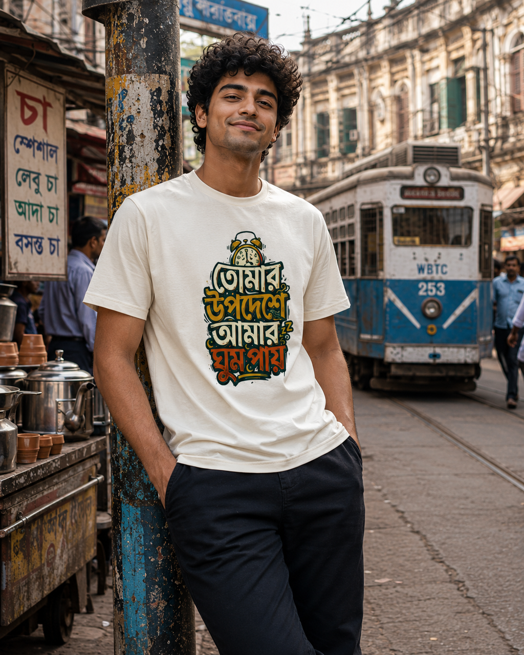 LUCE & SETE GPT mockup 1 - Sarcastic Bengali Typography Classic Graphic T-Shirt for Men | Witty Bengali Streetwear - 555_9395345817837_unisex-classic-crew-t-shirt-118_BENGALI_front_HERO_20260609_181144.png