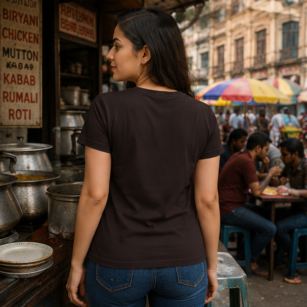 LUCE & SETE GPT mockup 1 - Diet Chasing Biryani Graphic Classic T-Shirt for Women | Bengali Food Humor - 555_9395376095469_womens-classic-t-shirt-128_BENGALI_GRID_20260609_185545_03_row2_col1.png