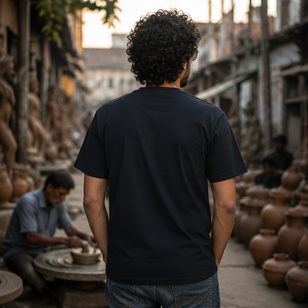 LUCE & SETE GPT mockup 1 - নিজের চরকায় একটু তেল দিন Classic Graphic T-Shirt for Men | Bengali Pride Streetwear - 555_9395639484653_unisex-classic-crew-t-shirt-126_BENGALI_GRID_20260609_222315_03_row2_col1.png