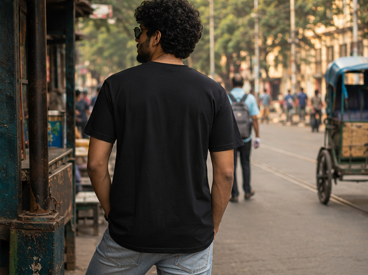 LUCE & SETE GPT mockup 1 - ভোরান কম দিন চা বেশি খান Classic Graphic T-Shirt for Men | Bengali Tea Humor - 555_9395639910637_unisex-classic-crew-t-shirt-128_BENGALI_GRID_20260609_223012_04_row2_col2.png