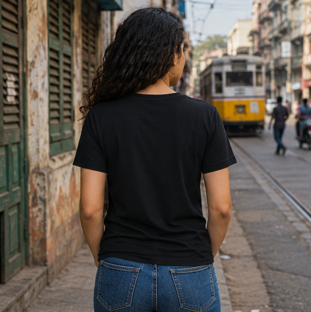 LUCE & SETE GPT mockup 1 - আমার জীবন তোমার কমেন্ট বন্ধ Classic Graphic T-Shirt for Women | Bengali Attitude Streetwear - 555_9396042662125_womens-classic-t-shirt-138_BENGALI_GRID_20260610_085323_03_row2_col1.png