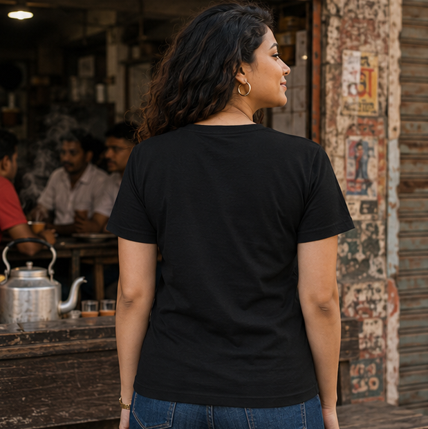 LUCE & SETE GPT mockup 1 - Bengali Tea Humor Classic Graphic T-Shirt for Women | Playful Bengali Pride - 555_9396042727661_womens-classic-t-shirt-139_BENGALI_GRID_20260610_085632_03_row2_col1.png