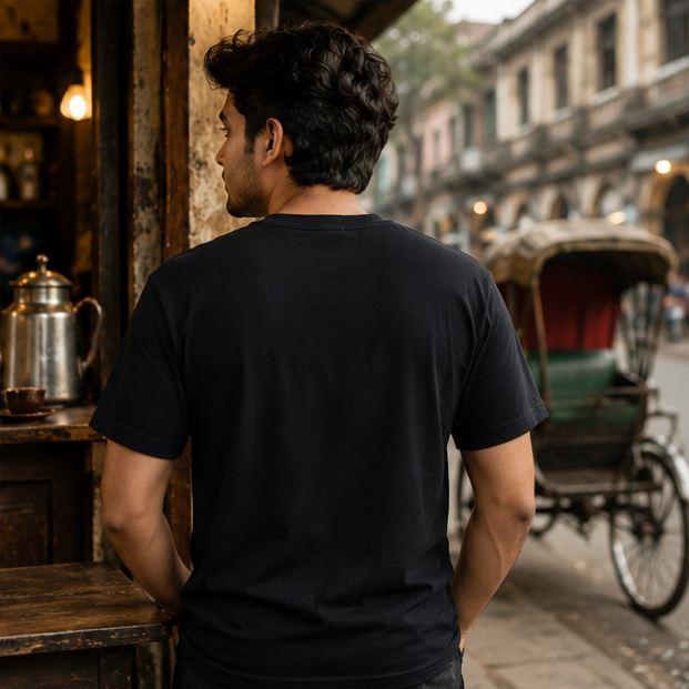LUCE & SETE GPT mockup 1 - Coffee ছাড়া চলবে না Classic Graphic T-Shirt for Men | Bengali Coffee Pride - 555_9396079853805_unisex-classic-crew-t-shirt-129_BENGALI_GRID_20260610_100635_04_row2_col2.png