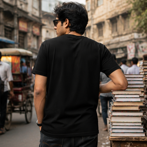 LUCE & SETE GPT mockup 1 - কাজের ভান করছি Classic Graphic T-Shirt for Men | Sarcastic Bengali Streetwear - 555_9396079984877_unisex-classic-crew-t-shirt-132_BENGALI_GRID_20260610_131116_04_row2_col2.png