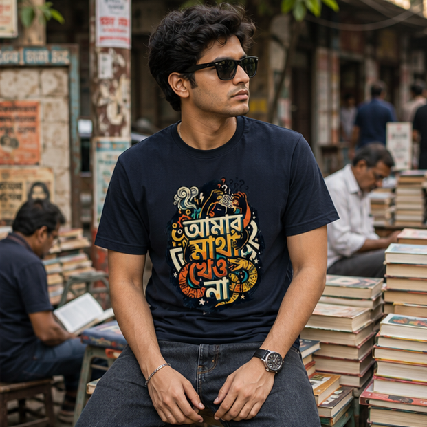 LUCE & SETE GPT mockup 1 - আমার মাথা খেও না Classic Graphic T-Shirt for Men | Bold Bengali Streetwear - 555_9396080148717_unisex-classic-crew-t-shirt-134_BENGALI_GRID_20260610_115211_02_row1_col2.png