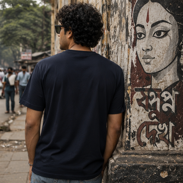 LUCE & SETE GPT mockup 1 - Pagla Pawa Diena Bold Bengali Typography Classic Graphic T-Shirt for Men | Confident Bengali Streetwear - 555_9396080443629_unisex-classic-crew-t-shirt-138_BENGALI_GRID_20260610_120522_04_row2_col2.png