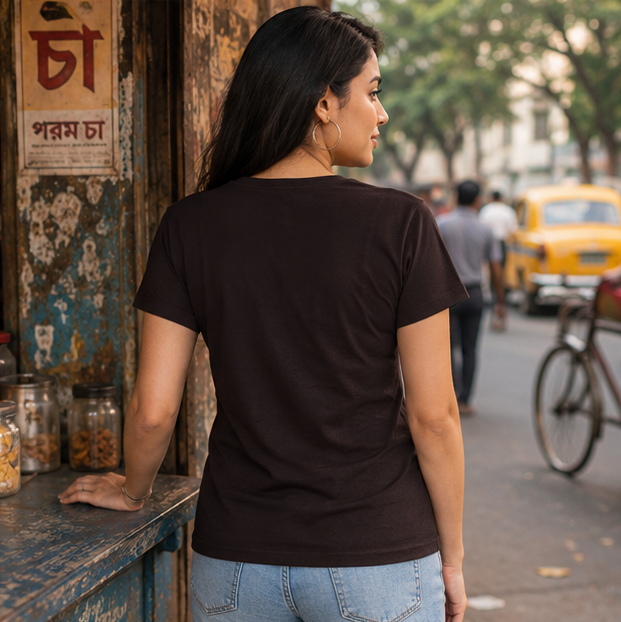 LUCE & SETE GPT mockup 1 - কাজের ভান করছি Classic Graphic T-Shirt for Women | Sarcastic Bengali Streetwear - 555_9396181500141_womens-classic-t-shirt-143_BENGALI_GRID_20260610_132513_04_row2_col2.png