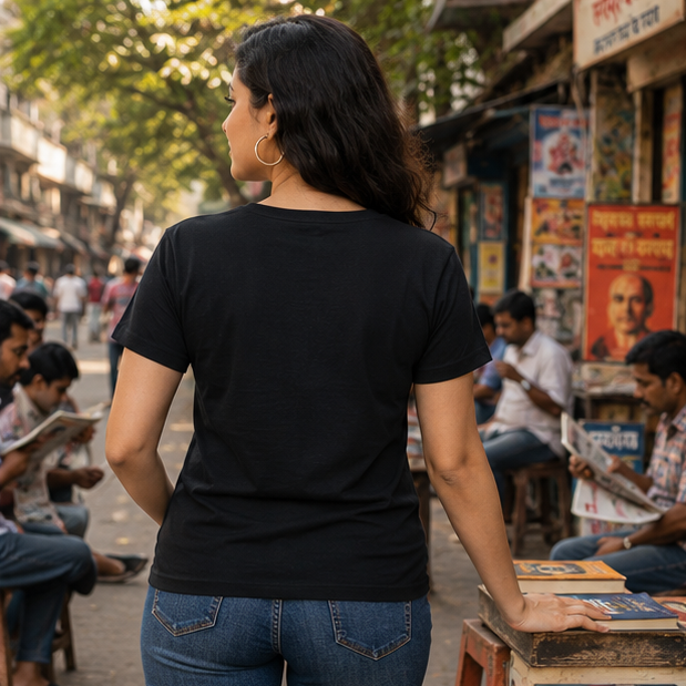 LUCE & SETE GPT mockup 1 - সব জানি না Bengali Typography Classic Graphic T-Shirt for Women | Confident Bengali Streetwear - 555_9396181762285_womens-classic-t-shirt-146_BENGALI_GRID_20260610_133540_04_row2_col2.png