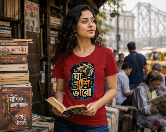 LUCE & SETE GPT mockup 1 - যা খুশি ভাবো Classic Graphic T-Shirt for Women | Bengali Creative Freedom - 555_9396181860589_womens-classic-t-shirt-147_BENGALI_GRID_20260610_133935_02_row1_col2.png