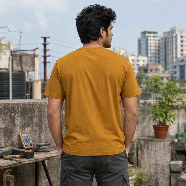 LUCE & SETE GPT mockup 1 - Plan অনেক Energy কম Classic Graphic T-Shirt for Men | Engineer Humor Streetwear - 555_9399581933805_unisex-classic-crew-t-shirt-139_BENGALI_GRID_20260615_142512_03_row2_col1.png