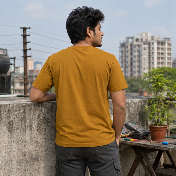LUCE & SETE GPT mockup 1 - Plan অনেক Energy কম Classic Graphic T-Shirt for Men | Engineer Humor Streetwear - 555_9399581933805_unisex-classic-crew-t-shirt-139_BENGALI_GRID_20260615_142512_04_row2_col2.png