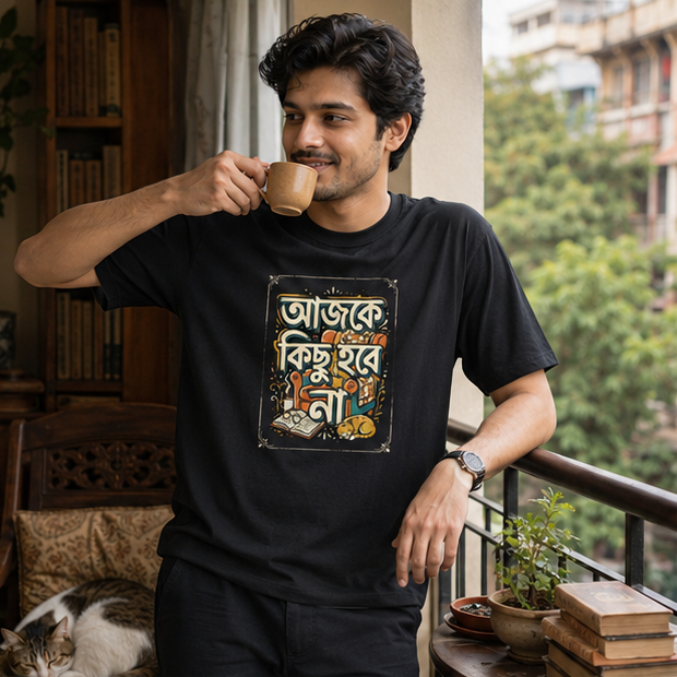 LUCE & SETE GPT mockup 1 - আজকে কিছু হবে না Classic Graphic T-Shirt for Men | Bengali Relaxed Streetwear - 555_9399582654701_unisex-classic-crew-t-shirt-144_BENGALI_GRID_20260615_140426_01_row1_col1.png
