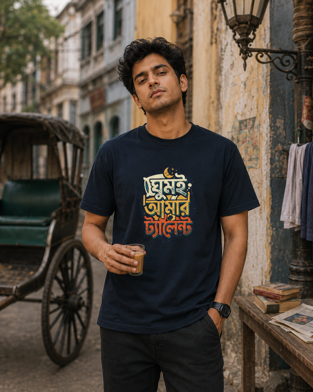 LUCE & SETE GPT mockup 1 - ঘুমই আমার ট্যালেন্ট Classic Graphic T-Shirt for Men | Bengali Humor Streetwear - 555_9399583015149_unisex-classic-crew-t-shirt-146_BENGALI_front_HERO_20260615_144019.png