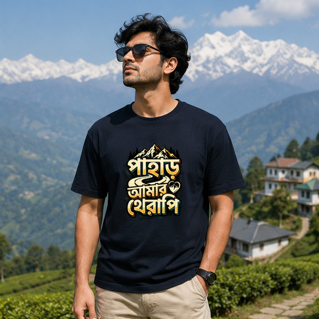 LUCE & SETE GPT mockup 1 - পাহাড় আমার খেরাপি Classic Graphic T-Shirt for Men | Bengali Pride Streetwear - 555_9399733649645_unisex-classic-crew-t-shirt-150_BENGALI_GRID_20260615_151748_02_row1_col2.png