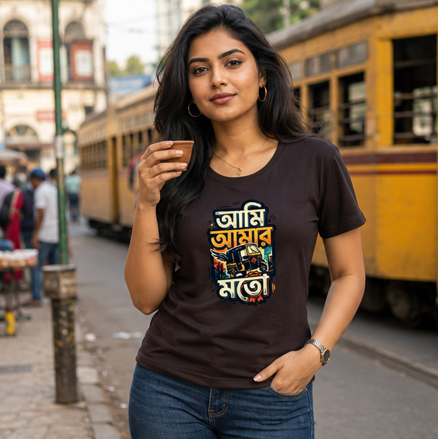 LUCE & SETE GPT mockup 1 - আমি আমার মতো Classic Graphic T-Shirt for Women | Bengali Pride Statement - 555_9399865213165_womens-classic-t-shirt-156_BENGALI_GRID_20260615_184503_01_row1_col1.png