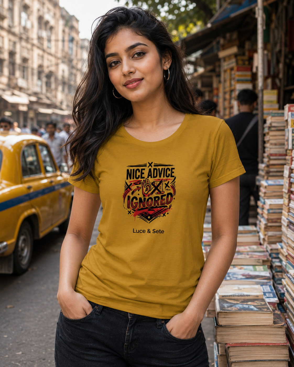 LUCE & SETE GPT mockup 1 - Nice Advice Ignored Classic Graphic T-Shirt for Women | Sarcastic Attitude Streetwear - 555_9400922341613_womens-classic-t-shirt-165_BUILD_DIFF_front_HERO_20260616_103813.png