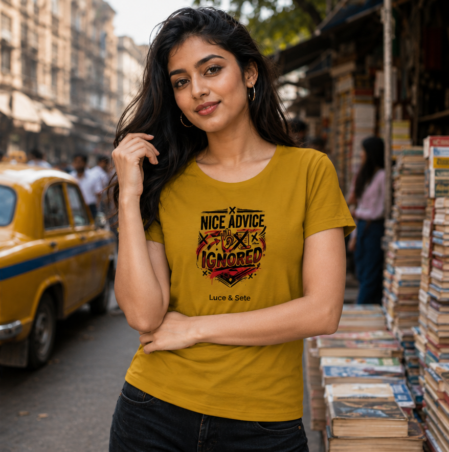 LUCE & SETE GPT mockup 1 - Nice Advice Ignored Classic Graphic T-Shirt for Women | Sarcastic Attitude Streetwear - 555_9400922341613_womens-classic-t-shirt-165_BUILD_DIFF_front_PAIR_20260616_104006_02_row1_col2.png