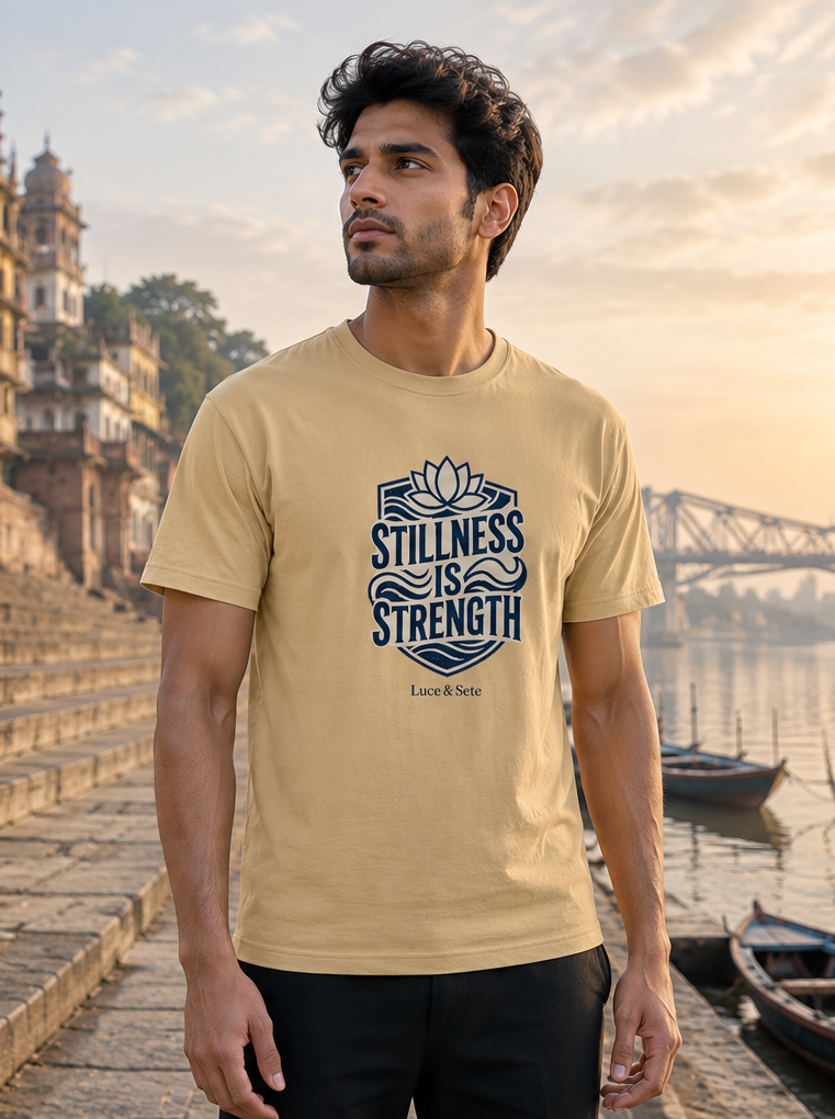 LUCE & SETE GPT mockup 1 - Stillness Is Strength Classic Graphic T-Shirt for Men | Mindfulness Streetwear - 555_9403361427693_unisex-classic-crew-t-shirt-166_YOGA_front_PAIR_20260617_134912_02_row1_col2.png
