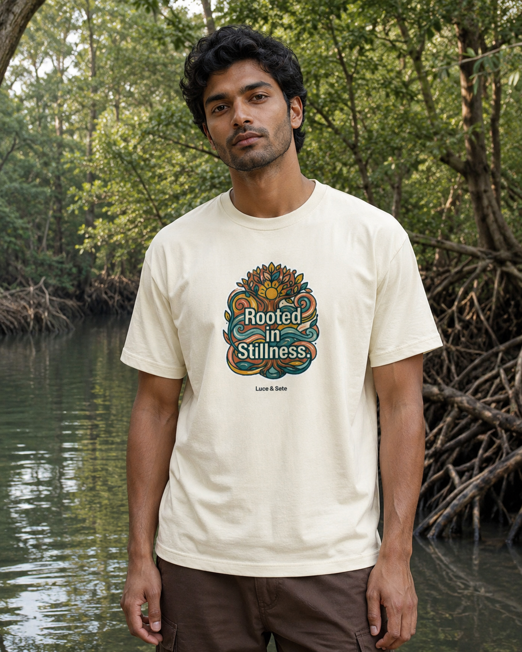 LUCE & SETE GPT mockup 1 - Rooted in Stillness Classic Graphic T-Shirt for Men | Mindful Streetwear - 555_9403361853677_unisex-classic-crew-t-shirt-168_CLASSIC_front_HERO_20260617_135649.png