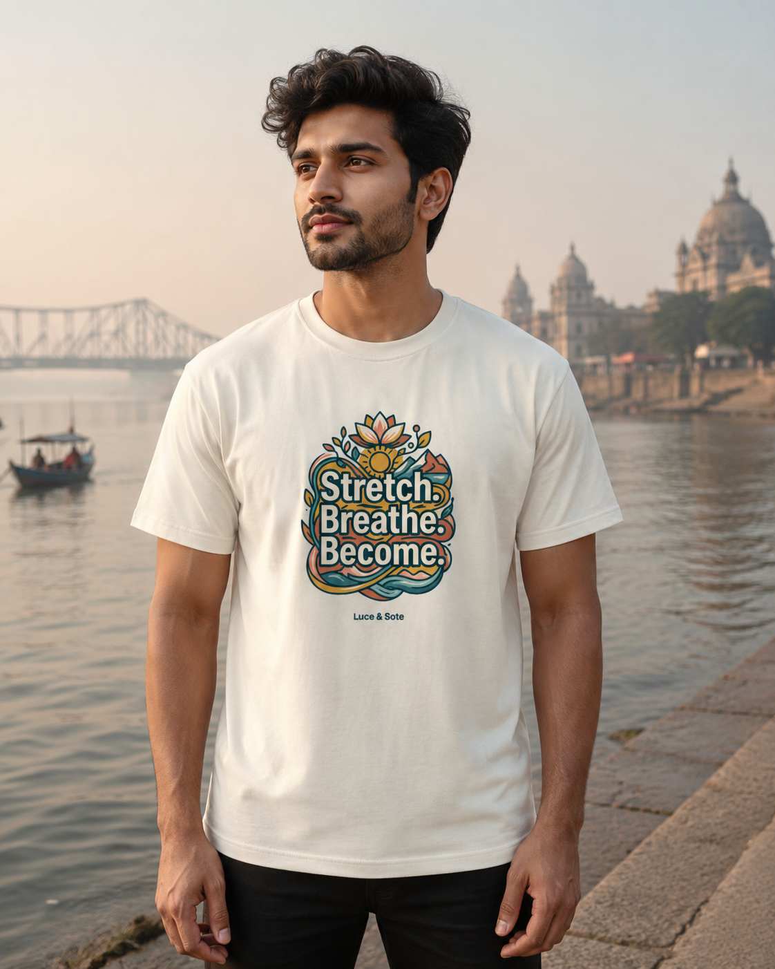 LUCE & SETE GPT mockup 1 - Stretch Breathe Become Classic Graphic T-Shirt for Men | Mindful Yoga Streetwear - 555_9403362803949_unisex-classic-crew-t-shirt-172_CLASSIC_front_HERO_20260617_150139.png