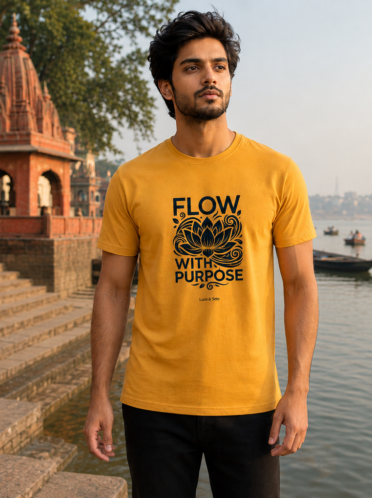 LUCE & SETE GPT mockup 1 - Flow With Purpose Classic Graphic T-Shirt for Men | Mindful Yoga Streetwear - 555_9403363098861_unisex-classic-crew-t-shirt-174_CLASSIC_front_PAIR_20260617_151523_02_row1_col2.png