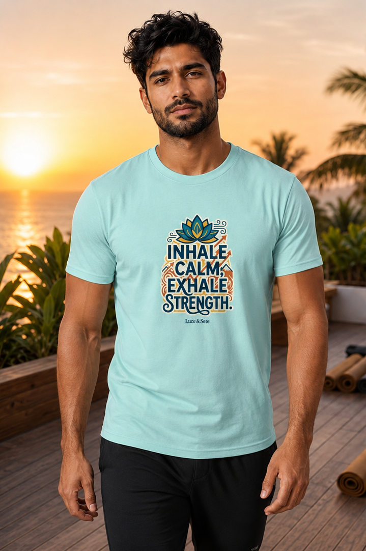 LUCE & SETE GPT mockup 1 - Inhale Calm Exhale Strength Classic Graphic T-Shirt for Men | Mindfulness Streetwear - 555_9403363459309_unisex-classic-crew-t-shirt-175_CLASSIC_front_PAIR_20260618_122616_01_row1_col1.png