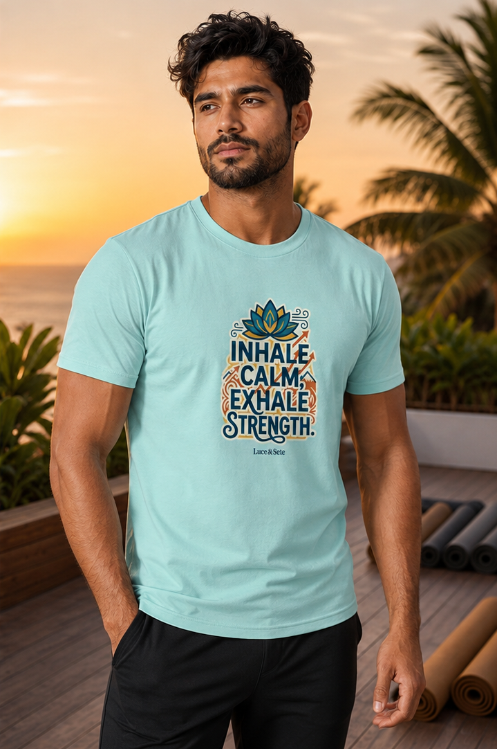 LUCE & SETE GPT mockup 1 - Inhale Calm Exhale Strength Classic Graphic T-Shirt for Men | Mindfulness Streetwear - 555_9403363459309_unisex-classic-crew-t-shirt-175_CLASSIC_front_PAIR_20260618_122616_02_row1_col2.png