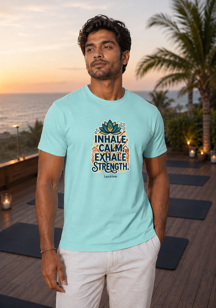 LUCE & SETE GPT mockup 1 - Inhale Calm Exhale Strength Classic Graphic T-Shirt for Men | Mindfulness Streetwear - 555_9403363459309_unisex-classic-crew-t-shirt-175_CLASSIC_front_PAIR_20260618_134104_02_row1_col2.png