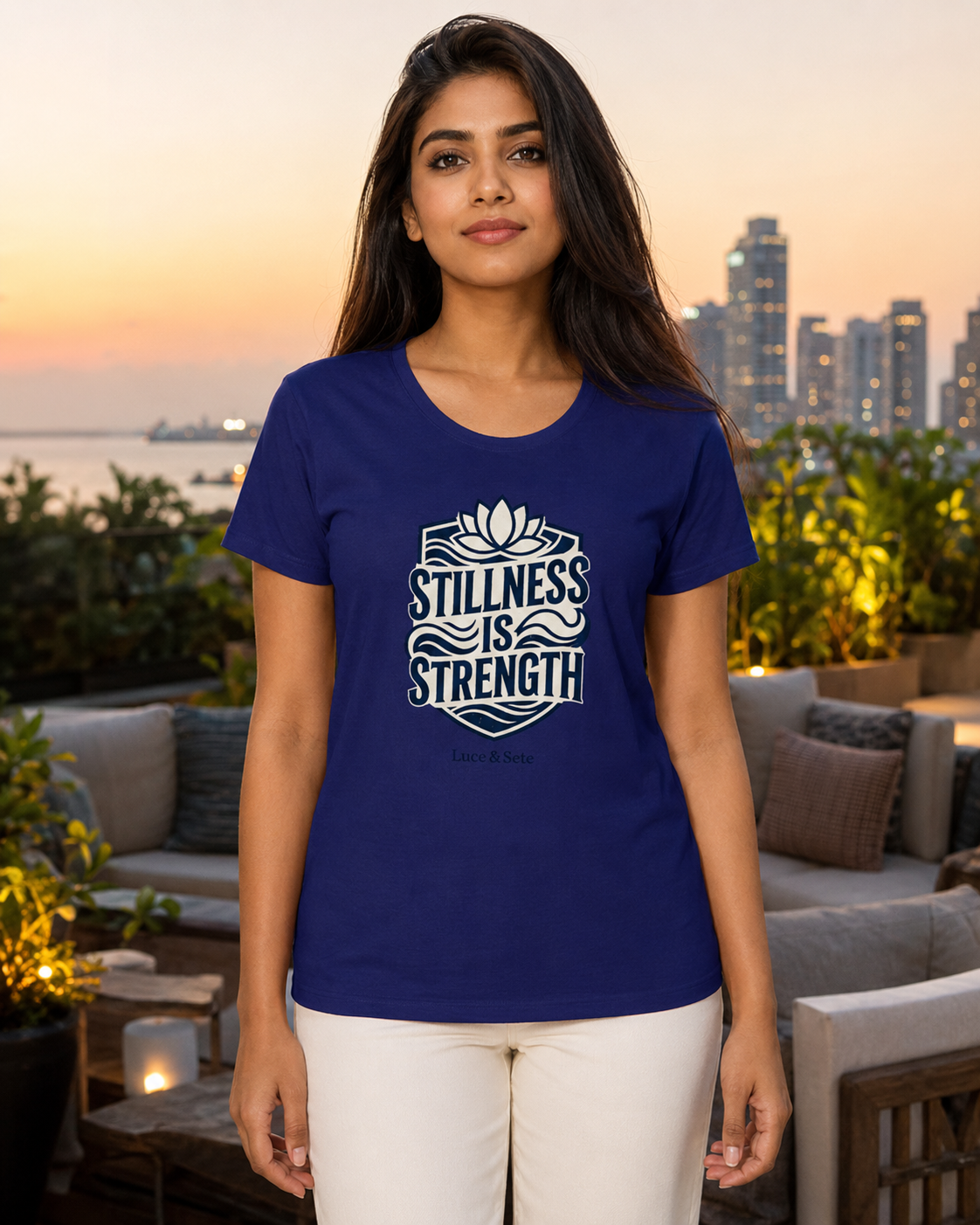 LUCE & SETE GPT mockup 1 - Stillness Is Strength Classic Graphic T-Shirt for Women | Mindful Empowerment Streetwear - 555_9403381055725_womens-classic-t-shirt-176_CLASSIC_front_HERO_20260618_134513.png