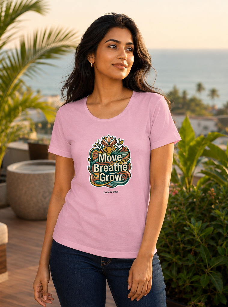 LUCE & SETE GPT mockup 1 - Move Breathe Grow Classic Graphic T-Shirt for Women | Mindful Yoga Streetwear - 555_9403381612781_womens-classic-t-shirt-179_CLASSIC_front_PAIR_20260618_140454_02_row1_col2.png