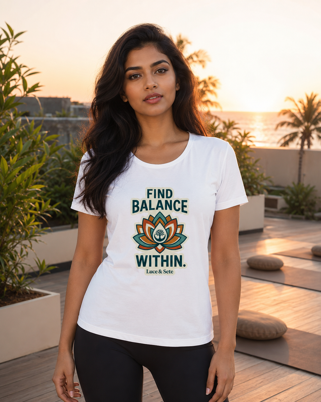 LUCE & SETE GPT mockup 1 - Find Balance Within Classic Graphic T-Shirt for Women | Mindful Yoga Streetwear - 555_9403381776621_womens-classic-t-shirt-180_CLASSIC_front_HERO_20260618_140828.png