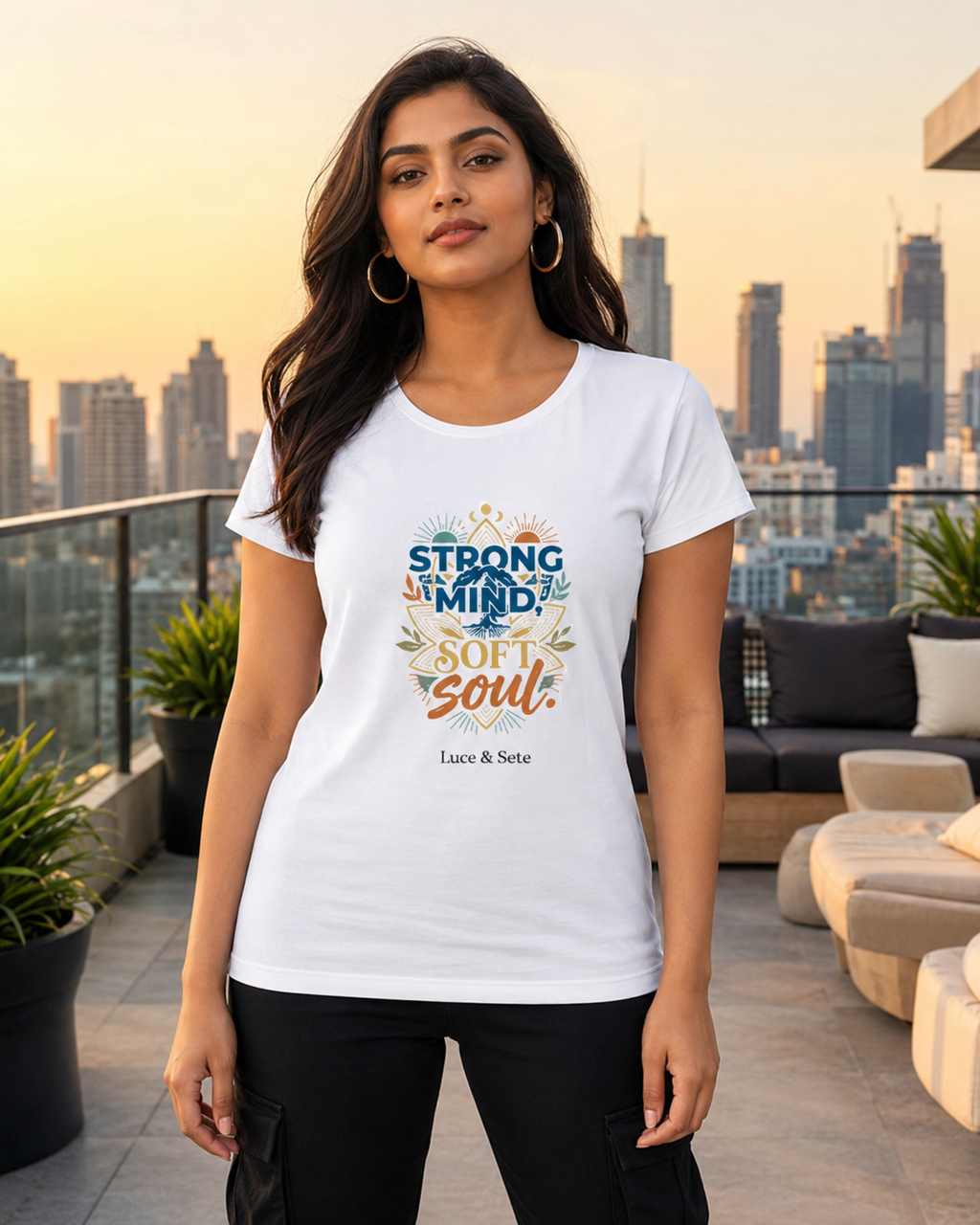 LUCE & SETE GPT mockup 1 - Strong Mind Soft Soul Classic Graphic T-Shirt for Women | Empowerment Streetwear - 555_9403383218413_womens-classic-t-shirt-183_CLASSIC_front_HERO_20260619_123220.png