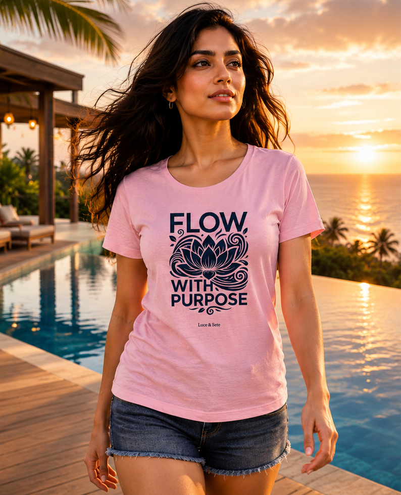 LUCE & SETE GPT mockup 1 - Flow With Purpose Classic Graphic T-Shirt for Women | Mindful Streetwear - 555_9403384725741_womens-classic-t-shirt-184_CLASSIC_front_PAIR_20260618_151036_01_row1_col1.png