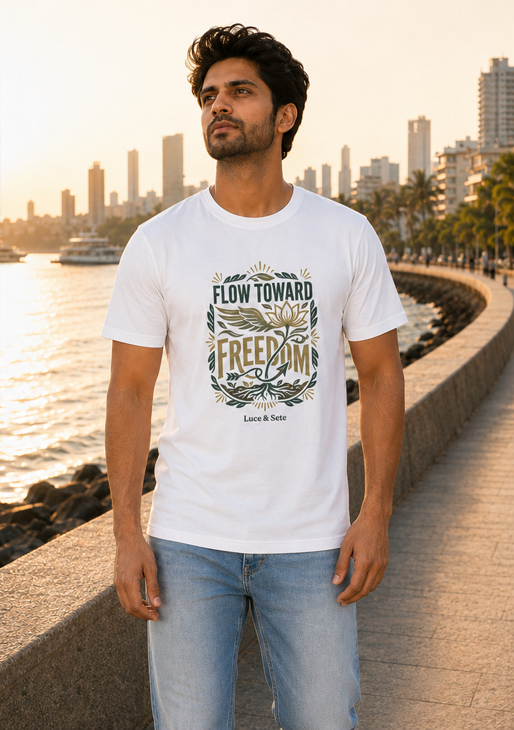 LUCE & SETE GPT mockup 1 - Flow Toward Freedom Classic Graphic T-Shirt for Men | Inspirational Streetwear - 555_9405316628717_unisex-classic-crew-t-shirt-177_CLASSIC_front_PAIR_20260619_113040_02_row1_col2.png