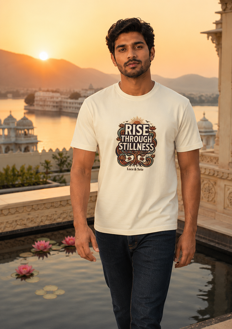 LUCE & SETE GPT mockup 1 - Rise Through Stillness Classic Graphic T-Shirt for Men | Spiritual Streetwear - 555_9405316694253_unisex-classic-crew-t-shirt-178_CLASSIC_front_PAIR_20260619_113515_01_row1_col1.png