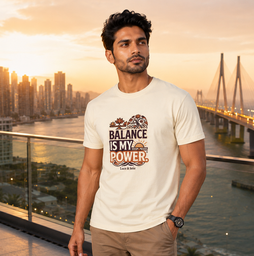 LUCE & SETE GPT mockup 1 - Balance Is My Power Classic Graphic T-Shirt for Men | Empowerment Streetwear - 555_9405316792557_unisex-classic-crew-t-shirt-180_CLASSIC_front_PAIR_20260619_114443_02_row1_col2.png