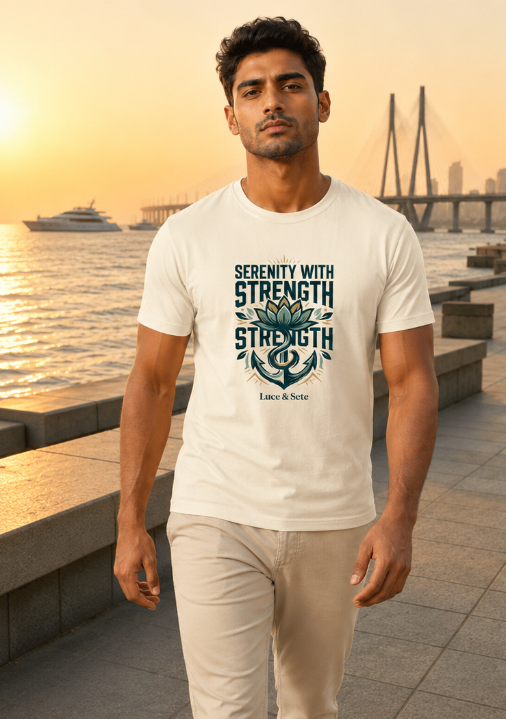 LUCE & SETE GPT mockup 1 - Serenity with Strength Classic Graphic T-Shirt for Men | Calm Confidence Streetwear - 555_9405316923629_unisex-classic-crew-t-shirt-183_CLASSIC_front_PAIR_20260619_115817_01_row1_col1.png