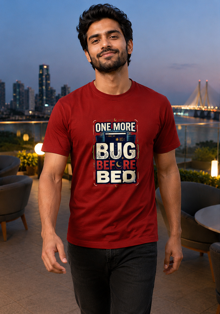 LUCE & SETE GPT mockup 1 - One More Bug Before Bed Programming Graphic Premium T-Shirt for Men & Women | Software Developer Humor Streetwear - 555_9408009634029_unisex-stretch-t-shirt-176_TECH_CODE_front_PAIR_20260622_130315_01_row1_col1.png
